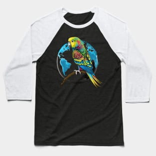 Parakeet Earth Day Baseball T-Shirt